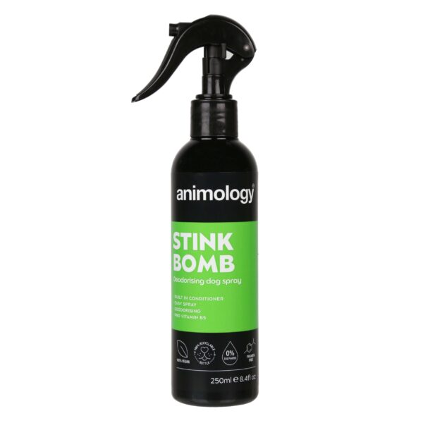 ASB250AAnimologyStinkBombSpray250ml-scaled-1.jpg Animology Stink Bomb Deodorising Dog Spray 250ml