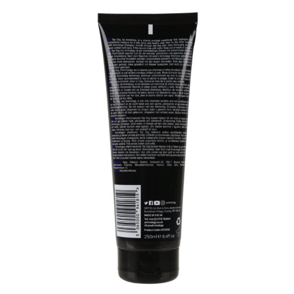 ATD250AAnimologyTopDogConditioner250mlREVERSE-scaled-1.jpg Animology Top Dog Conditioner 250ml