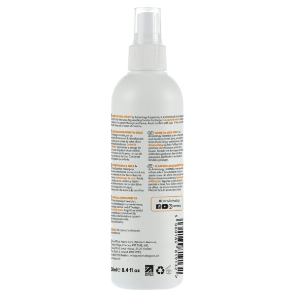 AnimologyEssentialsHoney_SheaFragranceSpray_Back-scaled-1.jpg Animology Essentials Honey & Shea Fragrance Spray 250ml