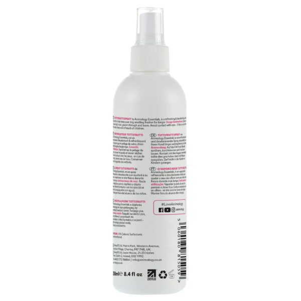 AnimologyEssentialsTuttiFruttiFragranceSpray_Back-scaled-1.jpg Animology Essentials Tutti Frutti Fragrance Spray 250ml
