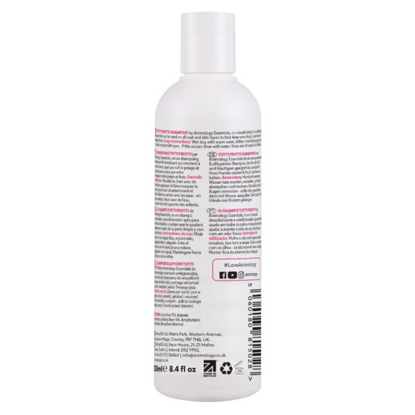 AnimologyEssentialsTuttiFruttiShampoo250ml_Back-scaled-1.jpg Animology Essentials Tutti Frutti Shampoo 250ml