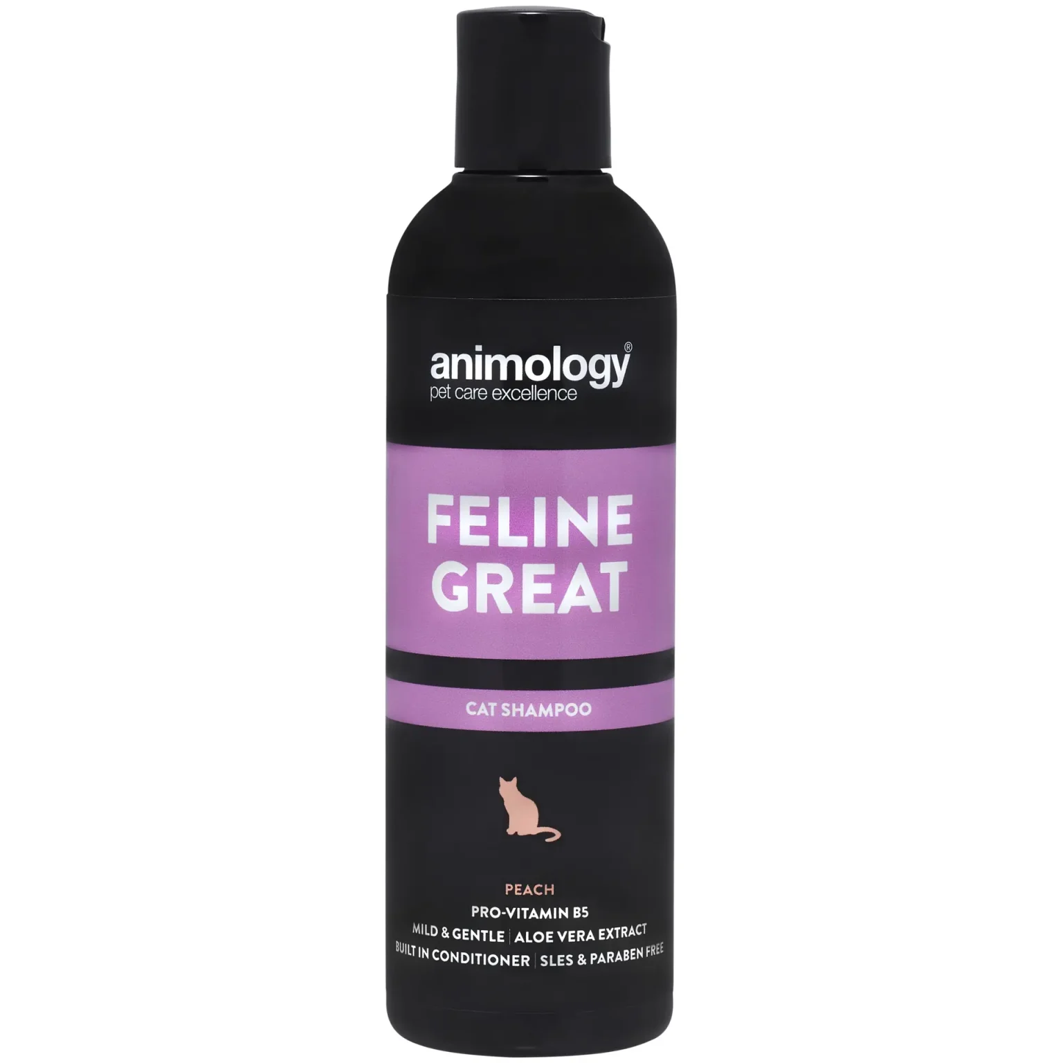Feline great cat shampoo peach 250ml